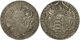 Madonnentaler, 1783 B, KM 395, Ss  SsMadonna Thaler, 1783 B, KM 395, Very Fine  Ss - Hungary