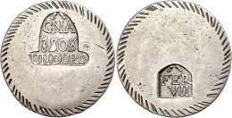 1 Duro, 1808, Fernando VII., Gerona, Dav. 311, Kl. Schrötlingsfehler, Ss.  Ss1 Duro, 1808, Fernando VII.,... - Sonstige & Ohne Zuordnung