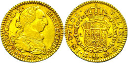 Escudo, Gold, 1787, Carlos III., Madrid, Fb. 288, Ss.  SsEscudo, Gold, 1787, Carlos III., Madrid, Fb. 288, Very... - Other & Unclassified