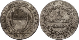 Obwalden, Batzen, 1812, HMZ 2-743, Ss.  SsObwalden, Chunk, 1812, HMZ 2-743, Very Fine.  Ss - Other & Unclassified