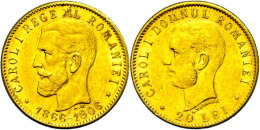 20 Lei, Gold, 1906, Karl I.,40jähriges Regierungsjubiläum, Fb. 5, Vz.  Vz20 Lei, Gold, 1906, Karl I.,... - Rumänien