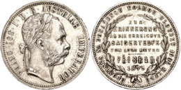 1 Gulden, 1875, Saigerteufe 1000 M In Pribram, Vz  Vz1 Guilder, 1875, Saigerteufe 1000 M In Pribram, Extremly... - Oesterreich