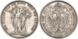 1 Feintaler, 1868, 3. Deutsches Bundesschießen In Wien, Vz  Vz1 Feintaler, 1868, 3. German Federal... - Oesterreich