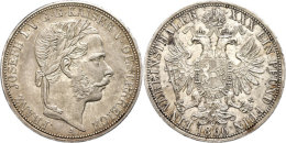 Taler, 1866, Franz Joseph I., A, Kl. Rf., Ss.  SsThaler, 1866, Francis Joseph I., A, Small Edge Nick, Very... - Oesterreich