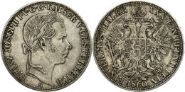 Taler, 1860, Franz Joseph I., A, Ss.  SsThaler, 1860, Francis Joseph I., A, Very Fine.  Ss - Austria