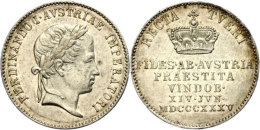 Silberabschlag Des Dukaten Auf Die Wiener Huldigung, 1835, Ferdinand I., Vz.  VzSilver Strike Of The Ducat On... - Oesterreich