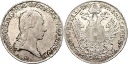 Taler, 1820, Franz I., Mailand, Dav. 7, Ss+.  Thaler, 1820, Francis I., Milan, Dav. 7, Very Fine. - Austria