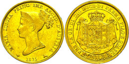 Parma, 40 Lire, Gold, 1815, Marie Luise, Fb. 933, Randfehler, Ss.  SsParma, 40 Liras, Gold, 1815, Mary Louisa,... - Sonstige & Ohne Zuordnung