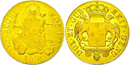 Genua, 96 Lire, Gold, 1797, Madonna Mit Kind, Fb 444, KM 251.2, S-ss  S-ssGenoa, 96 Liras, Gold, 1797, Madonna... - Sonstige & Ohne Zuordnung
