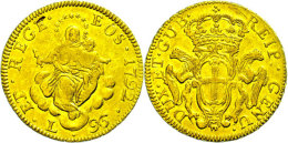 Genua, 96 Lire, Gold, 1792, Madonna Mit Kind, Fb 444, KM 251.1, Ss  SsGenoa, 96 Liras, Gold, 1792, Madonna With... - Sonstige & Ohne Zuordnung