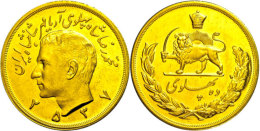 10 Pahlavi, Gold, 1978 (MS 2537), Mohammed Reza Pahlavi, Fb. 98a, KM 1213, Wz. Rf., Vz-st.  Vz-st10 Pahlavi,... - Iran