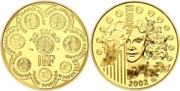 20 Euro, Gold, 2002, Europäische Währungsunion, 920er Gold, 17 G, KM 1982, In Kapsel, PP. Auflage Nur... - Autres & Non Classés
