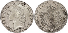 Ecu Au Bandeau Du Bearn, 1765, Louis XV., Pau, Gadoury 322a, Avers Justiert, Ss.  SsEuropean Currency Unit Au... - Autres & Non Classés