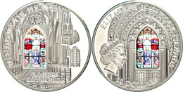 10 Dollar, 2015, 925 Silber, 50g, Masterpieces Of Crafts, Kathedrale Zagreb-Maria Himmelfahrt Fenster,... - Islas Cook