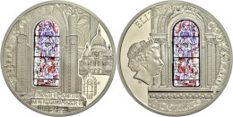 10 Dollars, 2014, Sacre Coer De Montmartre-Fenster Saint Louis, Auflage Nur 2000 Stück, Mit Zertifikat In... - Cookinseln