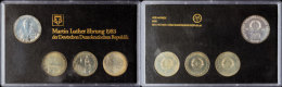 Gedenksatz Martin Luther Ehrung, 1983, Darin J. 1591, 1590, 1588 Und 1586, In Hartplastik (kl. Kratzer, Sonst... - Mint Sets & Proof Sets