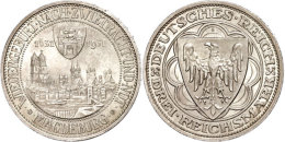 3 Reichsmark, 1931, Magdeburg, Vz-st., Katalog: J. 347 Vz-st3 Reichmark, 1931, Magdeburg, Extremly Fine To... - Otros & Sin Clasificación