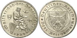 3 Reichsmark, 1930, Walther Von Der Vogelweide, Mzz A, Vz., Katalog: J. 344 Vz3 Reichmark, 1930, Walther Of The... - Otros & Sin Clasificación