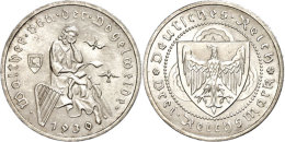 3 Reichsmark, 1930, A, Walther Von Der Vogelweide, Kl. Rf., Vz, Katalog: J. 344 Vz3 Reichmark, 1930, A, Walther... - Otros & Sin Clasificación