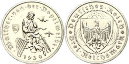 3 Reichsmark, 1930 A, Zum 700. Todestag Von Walter Von Der Vogelweide, Min. Rf, Winz. Kratzer, Vz-st, Katalog: J.... - Otros & Sin Clasificación