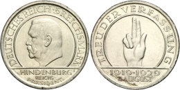 5 Reichsmark, 1929, Schwurhand, Mzz A, Vz., Katalog: J. 341 Vz5 Reichmark, 1929, Oath Hand, Mzz A, Extremley... - Sonstige & Ohne Zuordnung