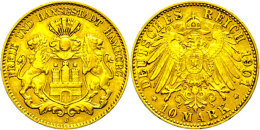 10 Mark, 1901, Ss., Katalog: J. 211 Ss10 Mark, 1901, Very Fine., Catalogue: J. 211 Ss - Altri & Non Classificati