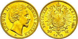 20 Mark, 1873, Ludwig II., Kl. Rf., Ss., Katalog: J. 194 Ss20 Mark, 1873, Ludwig II., Small Edge Nick, Very... - Autres & Non Classés