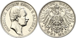 2 Mark, 1905, Friedrich August III. (1904-1918), St, Katalog: J. 134 St2 Mark, 1905, Frederic August III.... - Autres & Non Classés