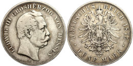 5 Mark, 1875, Ludwig III., S-ss., Katalog: J. 67 S-ss5 Mark, 1875, Ludwig III., S Very Fine., Catalogue: J. 67... - Autres & Non Classés