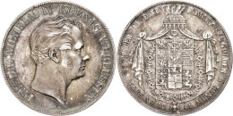 Doppeltaler, 1841, Friedrich Wilhelm IV., AKS 69, Ss+.  Double Taler, 1841, Frederic Wilhelm IV., Picture... - Other & Unclassified