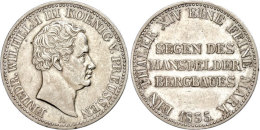 Taler, 1835, Friedrich Wilhelm III., Berlin, AKS 18, J. 63, Kl. Rf., Ss.  SsThaler, 1835, Frederic Wilhelm... - Autres & Non Classés