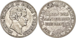 Ausbeutetaler, 1831, Friedrich Wilhelm III., AKS 18, J. 63, Ss.  SsMining Thaler, 1831, Frederic Wilhelm III.,... - Autres & Non Classés