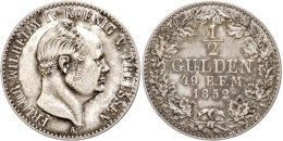 1/2 Gulden, 1852, Friedrich Wilhelm IV., AKS 21, J. 22, Ss.  Ss1 / 2 Guilder, 1852, Frederic Wilhelm IV.,... - Other & Unclassified