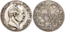 1/2 Gulden, 1852, Friedrich Wilhelm IV., AKS 21, J. 22, Ss.  Ss1 / 2 Guilder, 1852, Frederic Wilhelm IV.,... - Autres & Non Classés