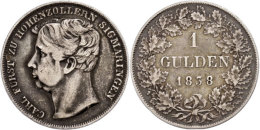 Gulden, 1838, Carl, AKS 11, J. 13a, Kl. Rf., Ss.  SsGuilder, 1838, Carl, Picture Postcards 11, J. 13a, Small... - Autres & Non Classés