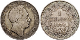 Gulden, 1839, Friedrich Wilhelm Constantin, AKS 4, J. 5, Ss.  SsGuilder, 1839, Frederic Wilhelm Constantine,... - Otros & Sin Clasificación