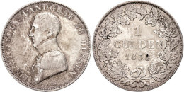 1 Gulden, 1838, Ludwig Wilhelm Friedrich, AKS 164, J. 2, Ss.  Ss1 Guilder, 1838, Ludwig Wilhelm Frederic,... - Other & Unclassified