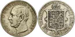 Ausbeutetaler, 1856, Georg V., AKS 144 A, J. 86, Ss., Katalog: A SsMining Thaler, 1856, Georg V., Picture... - Otros & Sin Clasificación