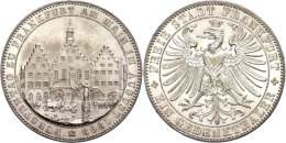 Taler, 1863, Fürstentag, AKS 45, J. 52, Wz. Rf., Vz-st.  Vz-stThaler, 1863, Prince Day, Picture Postcards... - Other & Unclassified