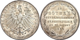 Doppelgulden, 1849, Goethe, AKS 41, J. 48, Vz-st.  Vz-stDouble Guilder, 1849, Goethe, Picture Postcards 41, J.... - Otros & Sin Clasificación