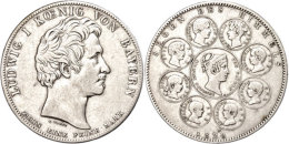 Geschichtstaler, 1828, Ludwig I., Segen Des Himmels, AKS 121, J. 37, Kl. Hsp., Ss.  SsHistorical Thaler, 1828,... - Sonstige & Ohne Zuordnung