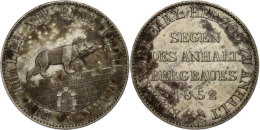 Ausbeutetaler, 1852, Alexander Carl, AKS 16, J. 66, Vz.  VzMining Thaler, 1852, Alexander Carl, Picture... - Sonstige & Ohne Zuordnung