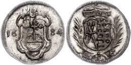 Pfennig, 1684, Johann Georg III., CF, Clauss/Kahnt 619, Kohl 302, Marseburger 1291, Schrötlingsfehler, Vz-st. ... - Sonstige & Ohne Zuordnung