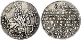 Taler, 1657, Johann Georg II., Auf Das Vikariat, Schnee 901, Dav. 7630, Schöne Patina, Kl. Henkelspur, Ss-vz. ... - Sonstige & Ohne Zuordnung