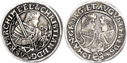 1/4 Taler, 1608, Christian II., Johann Georg I. Und August, Keilitz/Kahnt Kohl 109, Ss+.  1 / 4 Thaler, 1608,... - Other & Unclassified