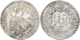 Taler, 1602, Christian II., Johann Georg I. Und August, Dresden, Schnee 758, Dav. 7561, Vz.  VzThaler, 1602,... - Autres & Non Classés