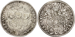 Taler, 1592, Christian II., Johann Georg I. Und August, Schnee 754, Dav. 9820, Kl. Kratzer Auf Avers Und Revers,... - Other & Unclassified