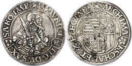 Taler (28,32g), 1552, Moritz, Annaberg, Schnee 690, Dav. 9787, Etwas Korrodiert, Ss.  SsThaler (28, 32g), 1552,... - Otros & Sin Clasificación