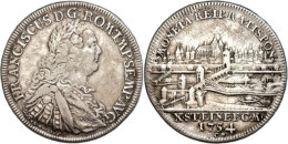 Taler, 1754, Mit Titel Franz I., Dav. 2618, Ss.  SsThaler, 1754, With Title Francis I., Dav. 2618, Very Fine. ... - Autres & Non Classés