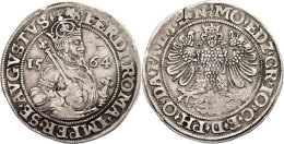 Taler, 1564, Edzard II., Christoph Und Johann (1540 - 1566), Davenport 9610, Leichte Prägeschwäche, Min.... - Autres & Non Classés